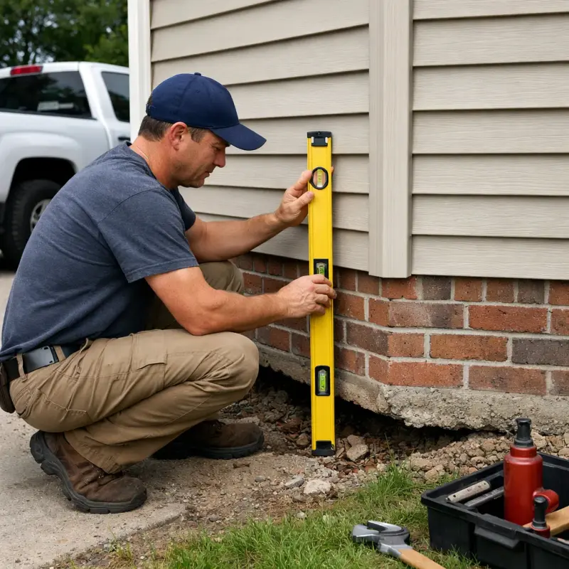 Foundation Settling Repair Corona