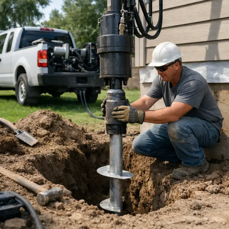 Helical Pier Installation Corona